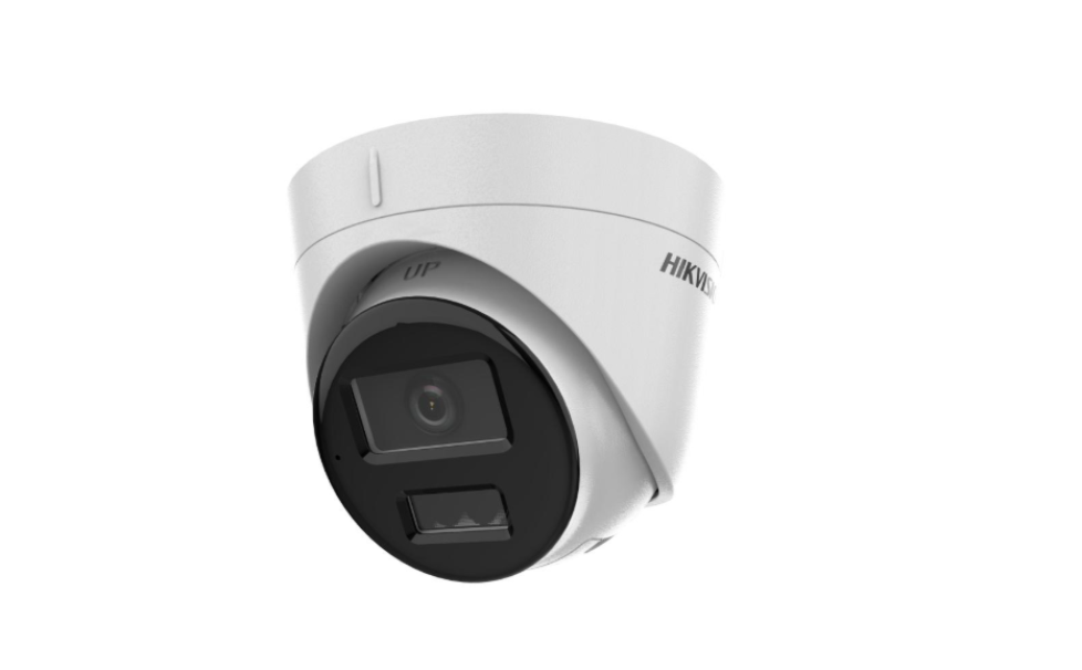 telecamera ip turret hikvision 2mp smart hybrid light vista frontale