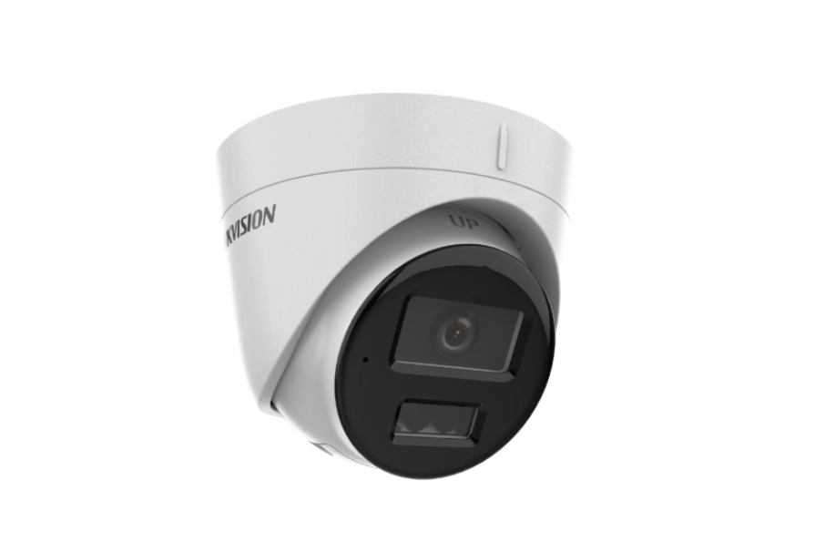 telecamera ip turret hikvision 2mp smart hybrid light vista angolata
