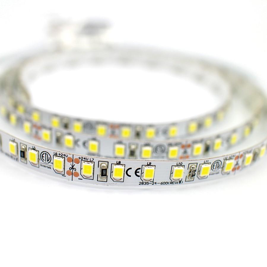 striscia led 24v cc su bobina dettaglio chip led