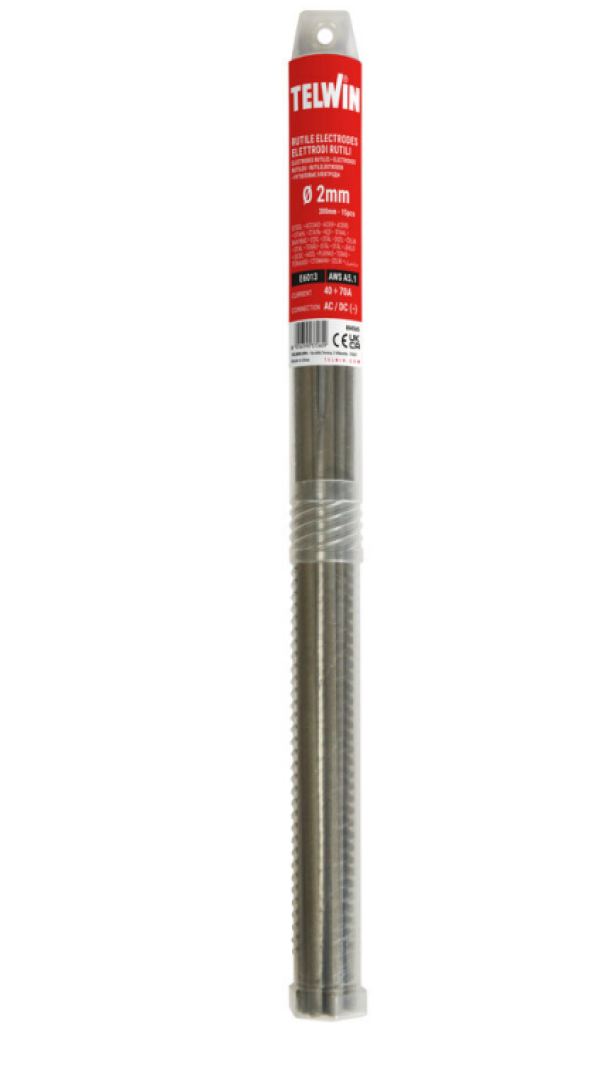 tubo elettrodi rutili telwin diametro 2 mm confezione 15 pezzi
