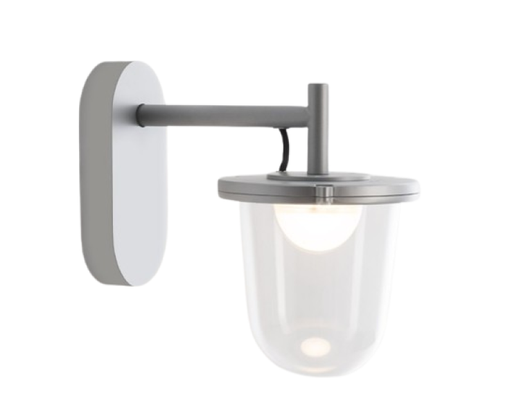 applique da parete per esterni artemide toloomeo lampione wall con diffusore opalino