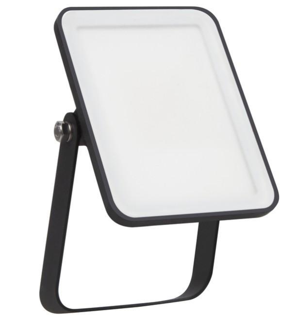 proiettore led da esterno ip65 10w 3000k nero con staffa orientabile