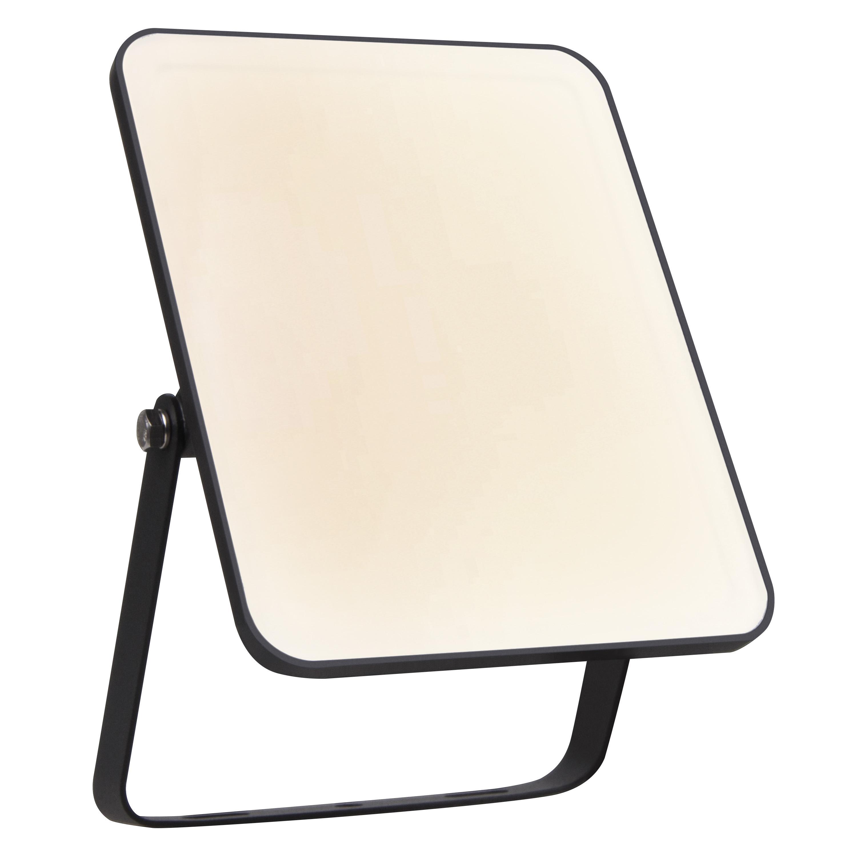 vista laterale proiettore led esterno ip65 con staffa orientabile