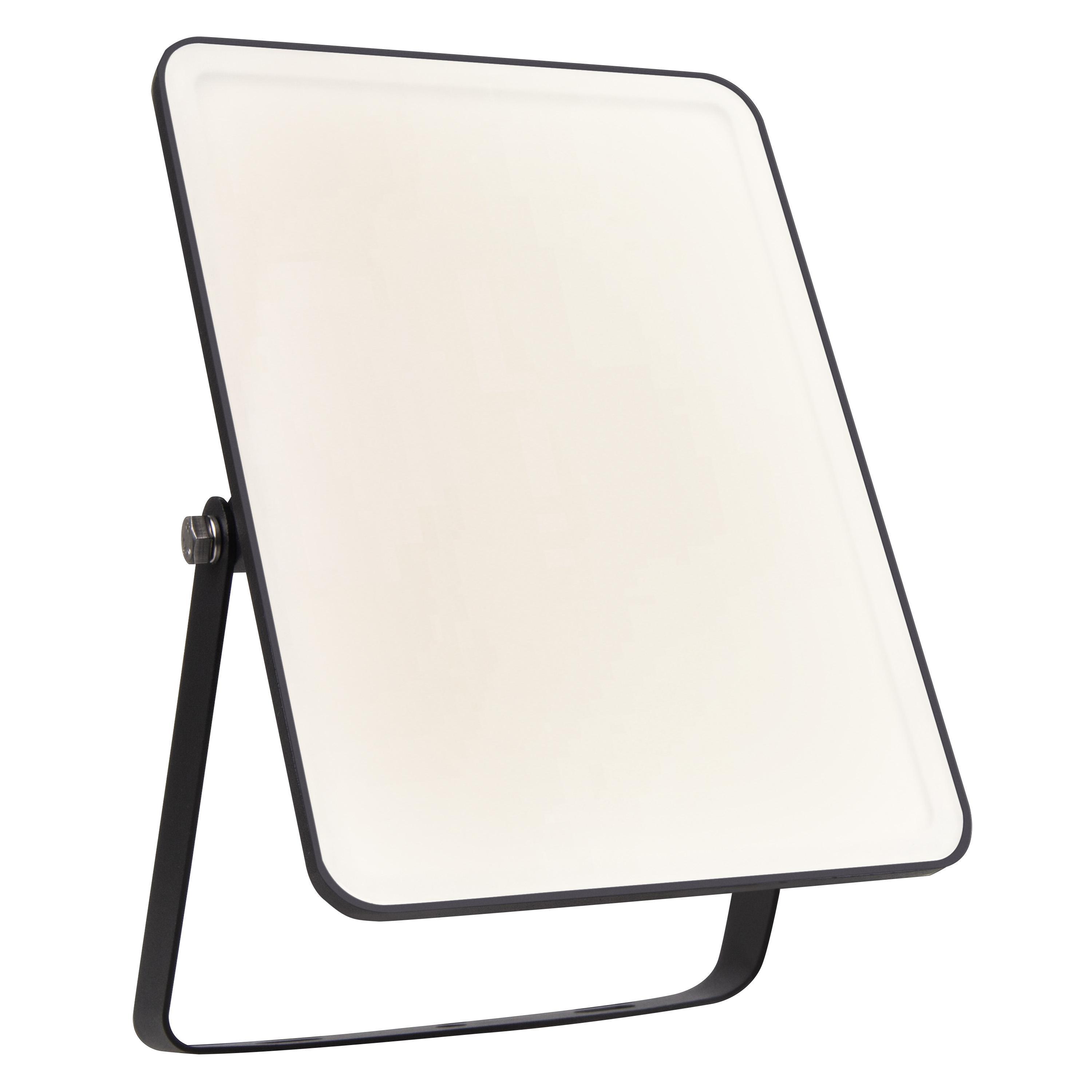 proiettore led da esterno ip65 50w 4000k nero diffusore satinato