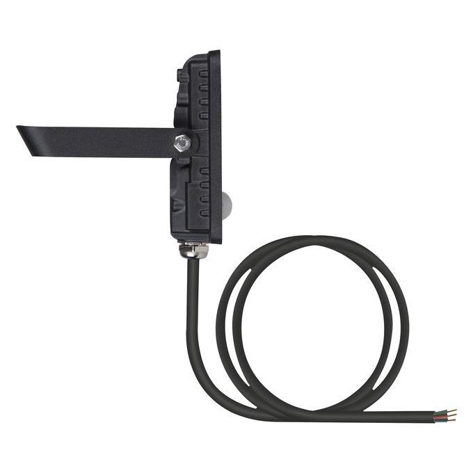 Faro led da esterno con sensore movimento ledvance vista laterale con staffa orientabile
