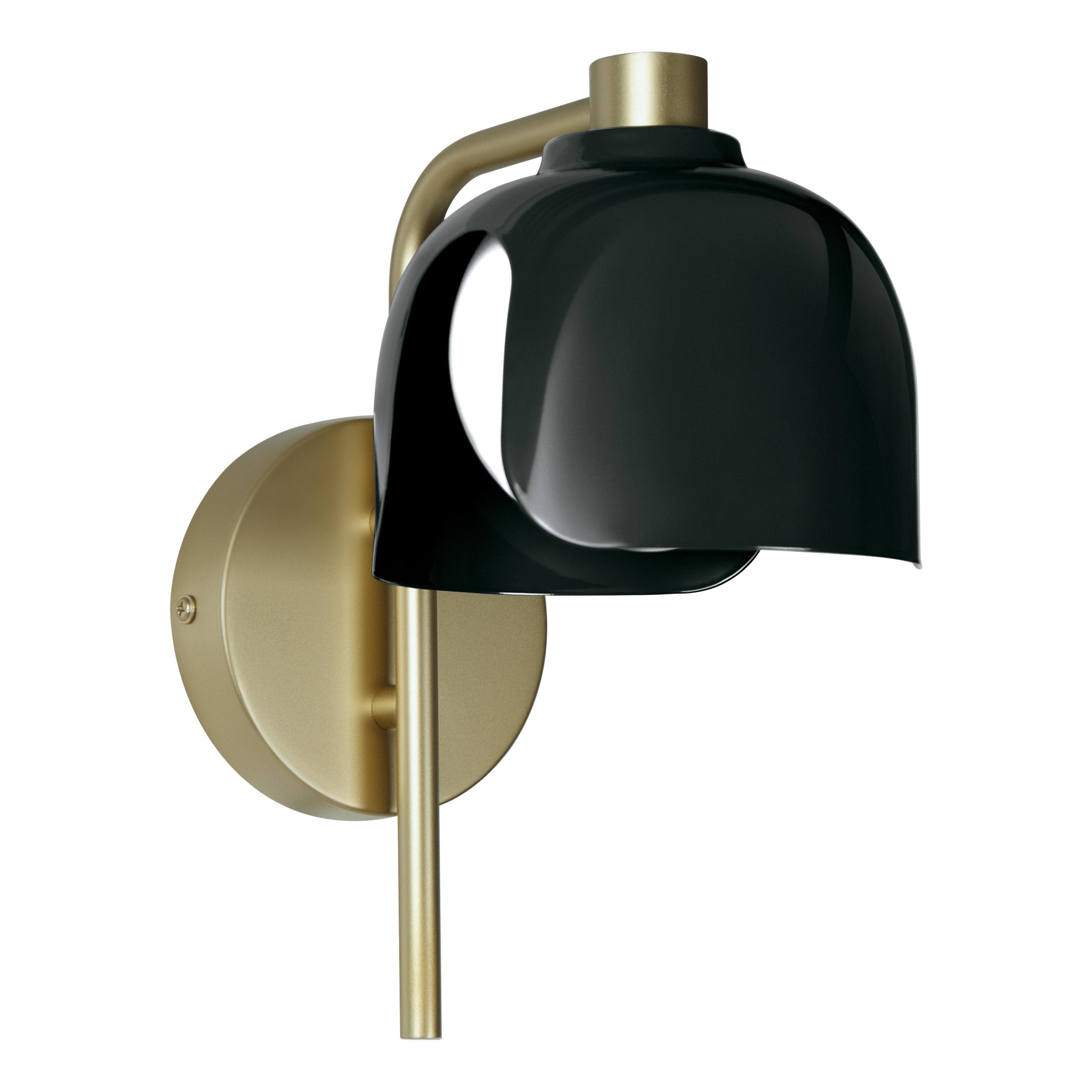 applique da parete g9 nera ledvance decor corolle in metallo e vetro
