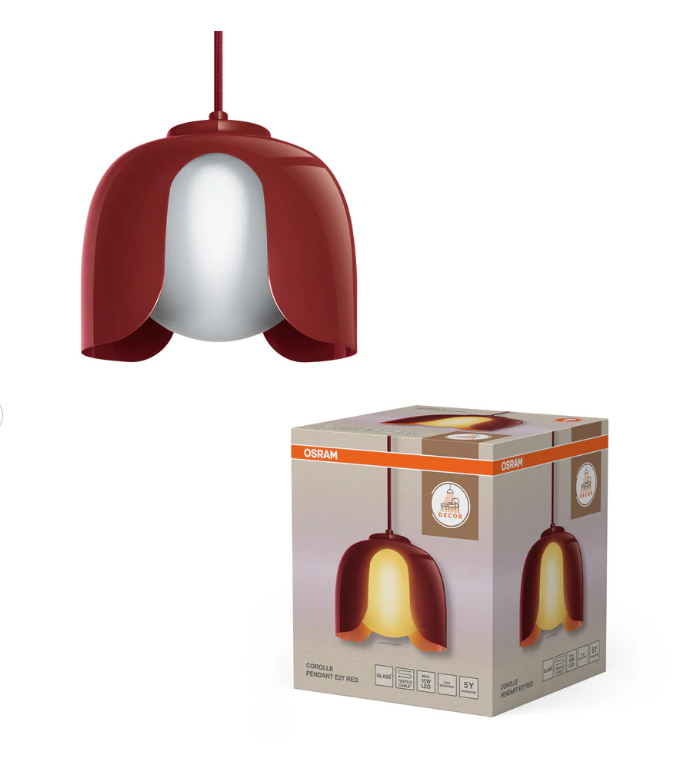 dimensioni lampadario a sospensione ledvance decor corolle e27 schema tecnico