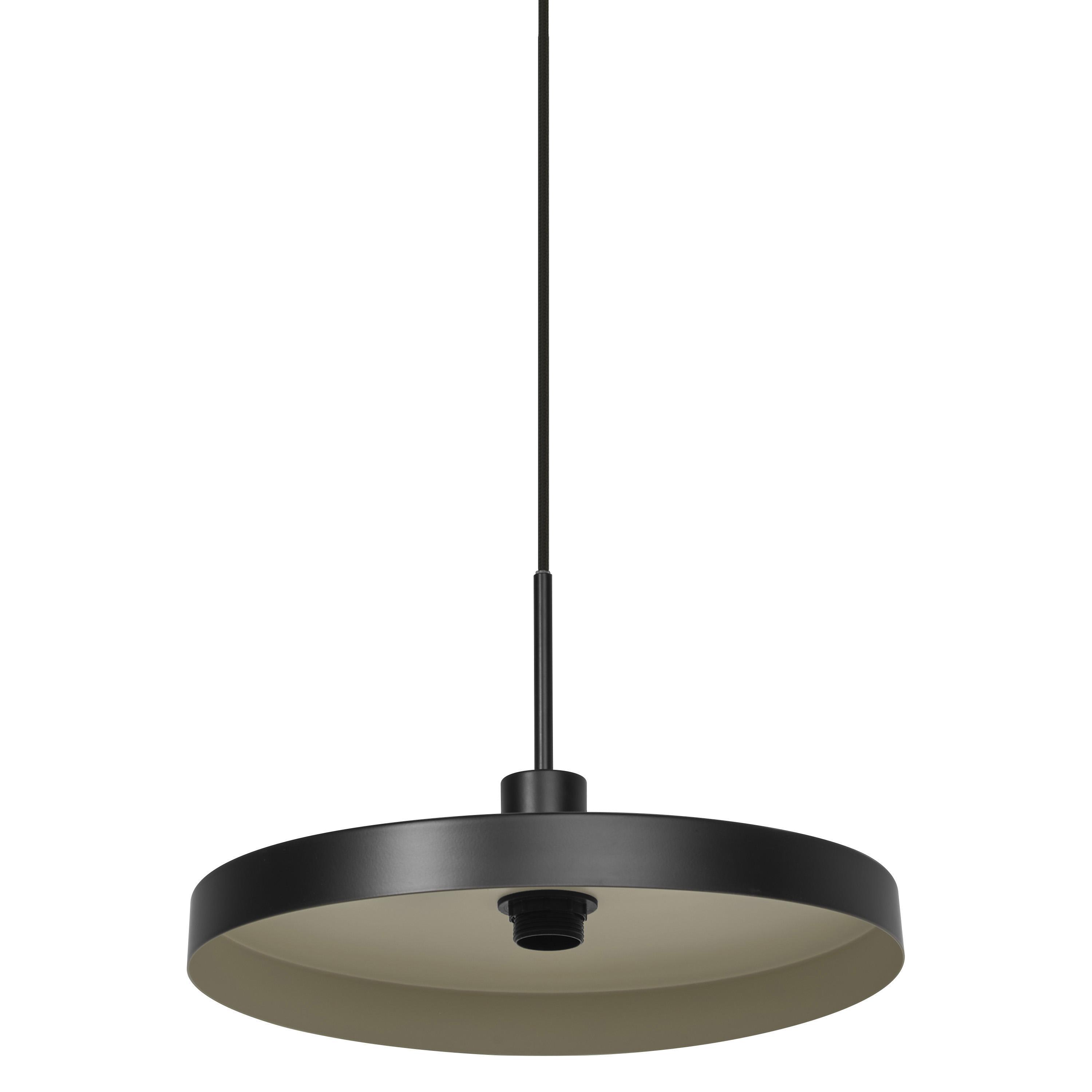 lampadario a sospensione e27 nero e beige in metallo