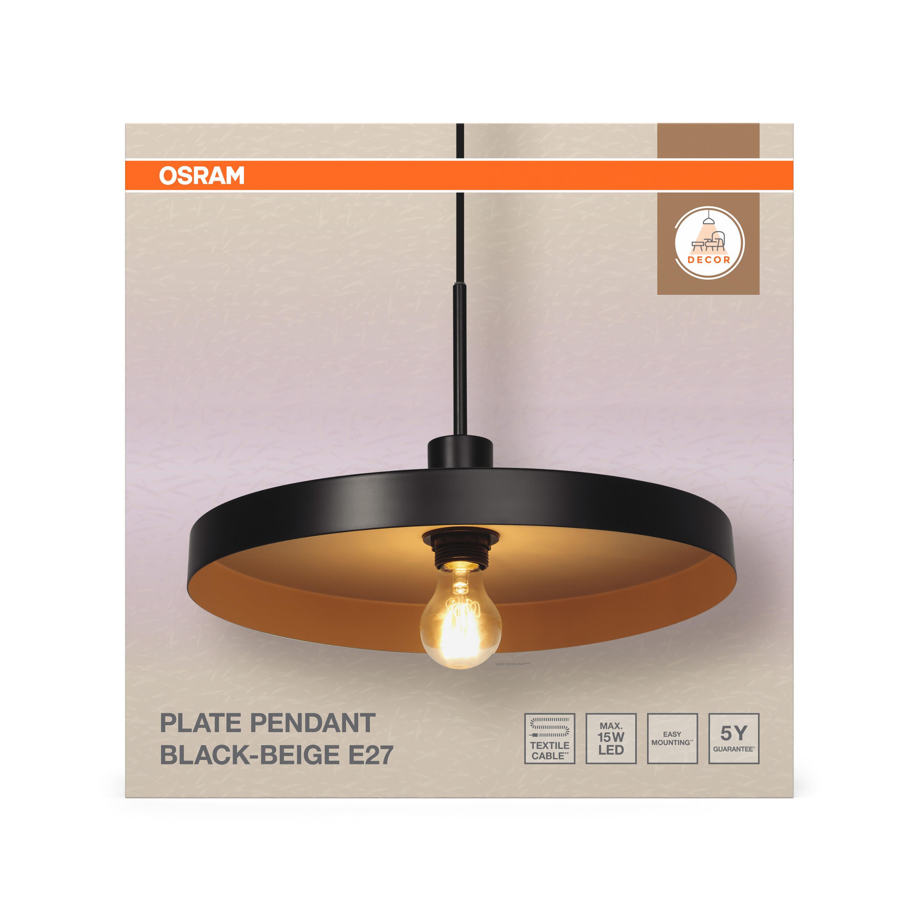 sospensione decorativa e27 diametro 40 cm cavo in tessuto
