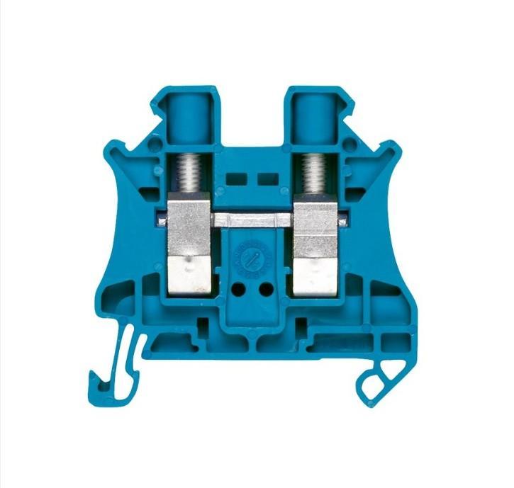 morsetto passante blu per guida din siemens sezione 10 mm