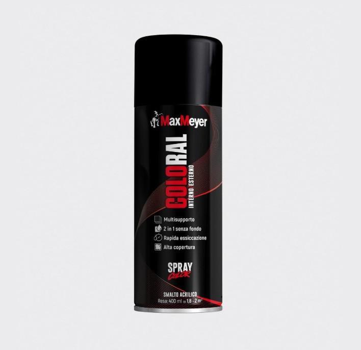 bomboletta vernice spray maxmeyer coloral nero opaco ral 9005 400 ml