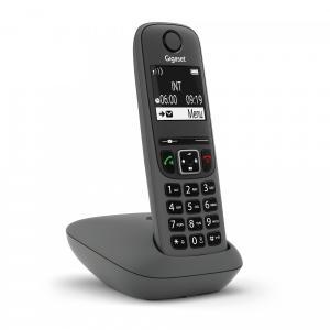 Telefono cordless as490black vivavoce nero gigaset