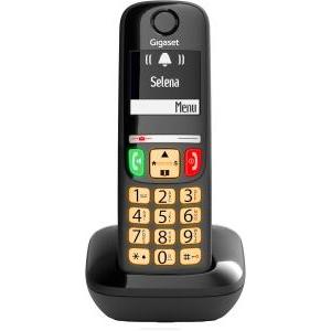Telefono cordless e270black tasti grandi nero gigaset
