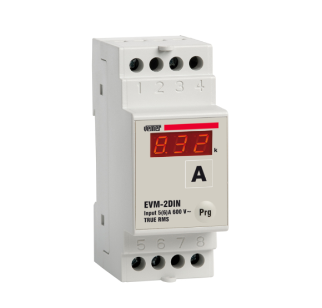 misuratore trms vemer evm 2din per barra din con display led strumento di misura vemer evm 2din trms modulo din display led