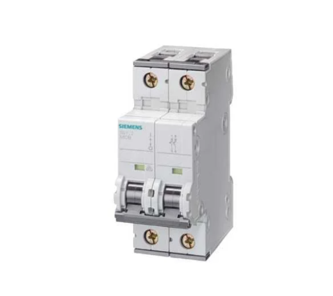 interruttore magnetotermico siemens sentron 2p 10a curva c 6ka interruttore magnetotermico bipolare siemens sentron 2p 10a curva c 6ka vista frontale