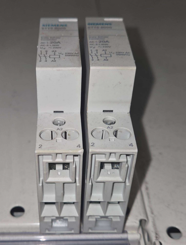 contattore modulare siemens disegno quotato dimensioni 90x18x71 mm