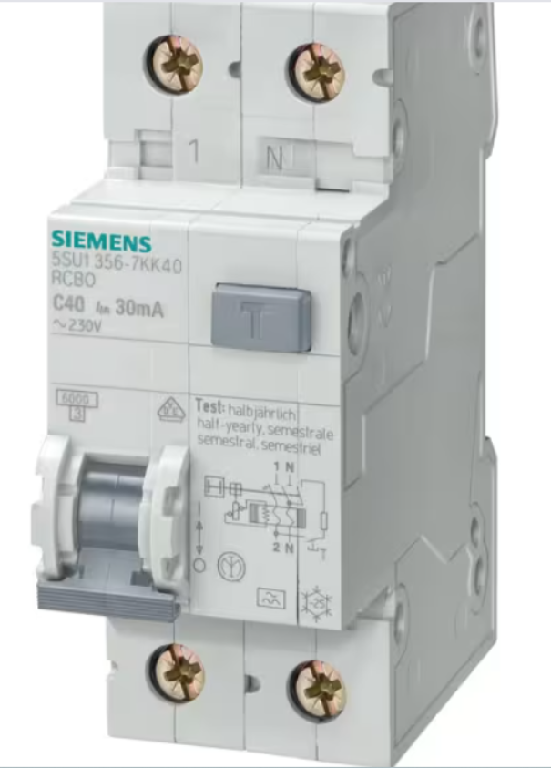 interruttore magnetotermico differenziale rcbo siemens sentron interruttore magnetotermico differenziale rcbo siemens sentron 1p n 30ma
