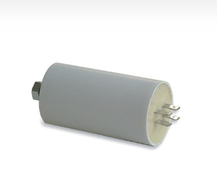 condensatore di rifasamento per motore 10uf 450vac con terminali faston 63
