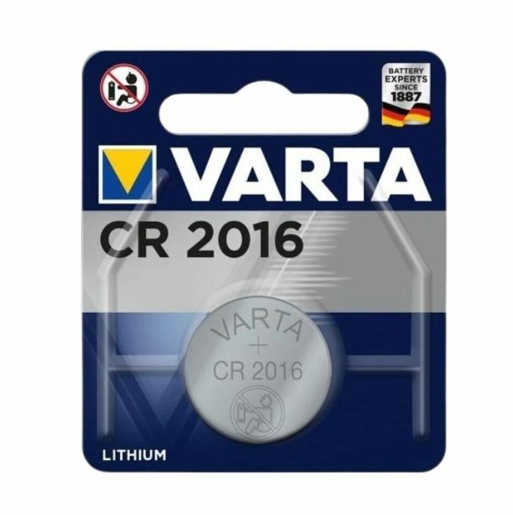 confezione batteria a bottone varta cr2016 litio 3v