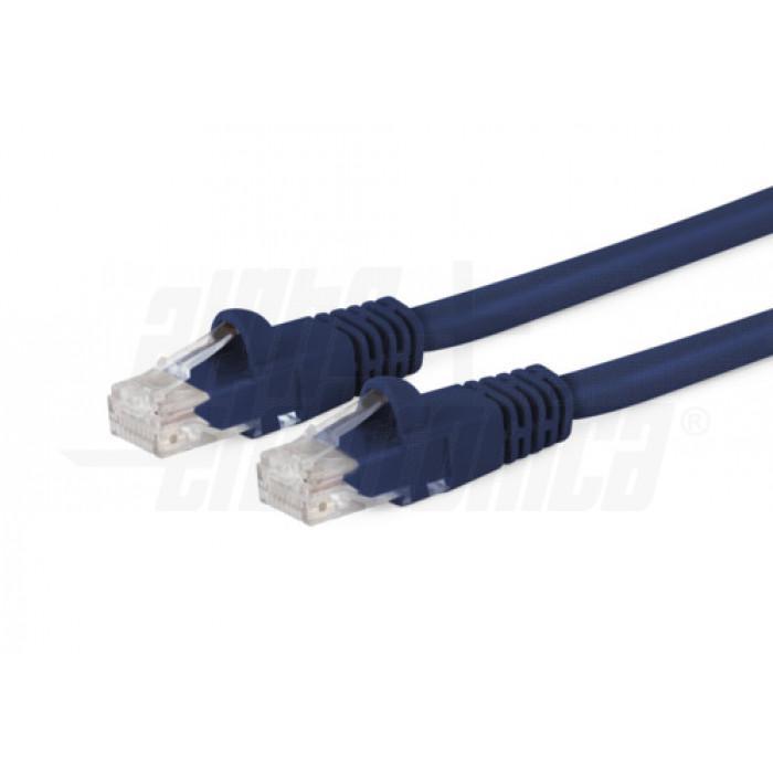 cavo patch cord cat 6 u utp blu rj45 8p8c lunghezza 0 5 m