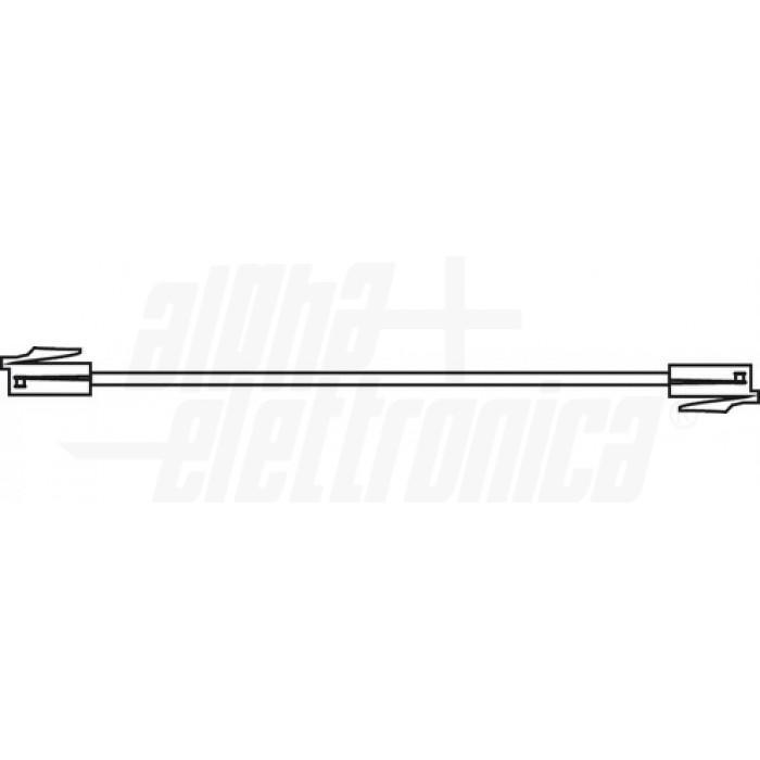 cavo patch rj45 nero lunghezza 0 5 m vista laterale