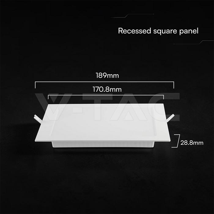 pannello led incasso quadrato dimensioni 171x171x28 mm