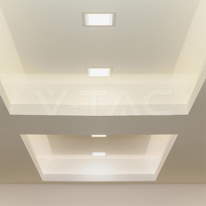 pannelli led da incasso installati a soffitto in ambiente interno