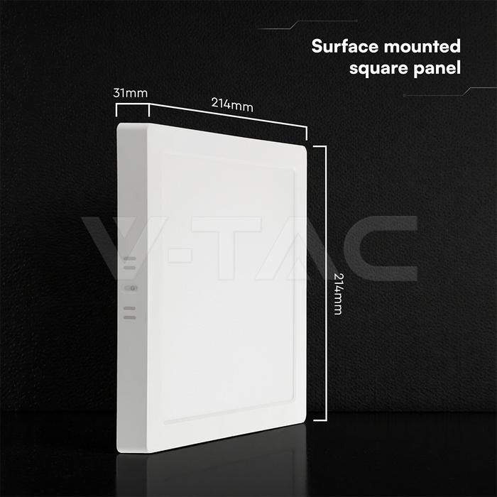 dimensioni pannello led quadrato 214x214 mm spessore 31 mm v tac