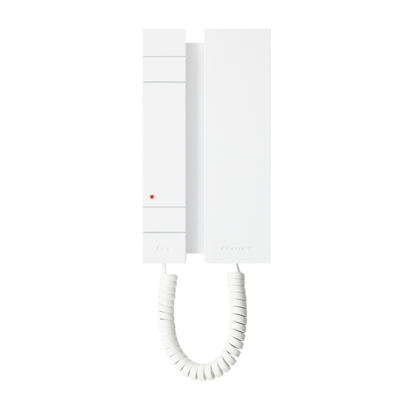 citofono mini con cornetta bianco comelit group citofono mini con cornetta bianco comelit group vista frontale