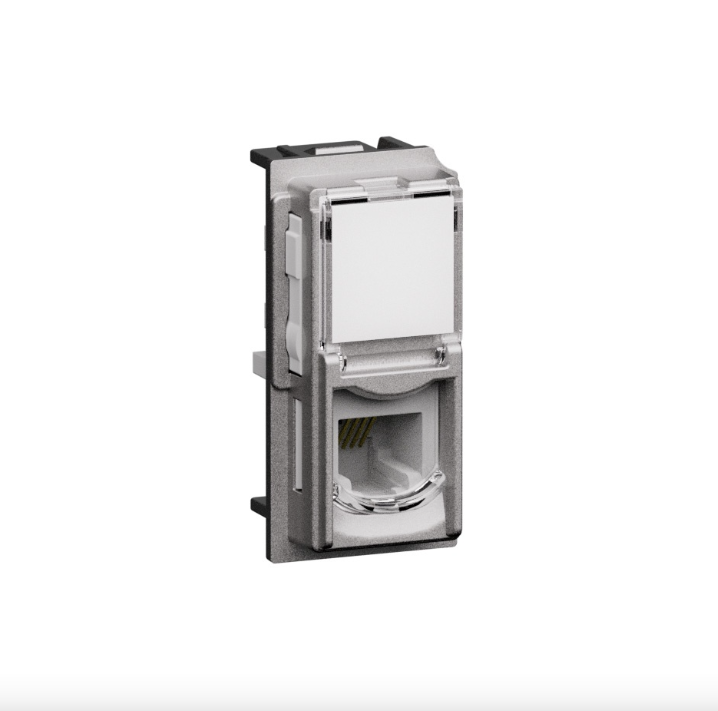 connettore rj11 modulare bticino per punto telefono connettore rj11 modulare bticino con sportellino trasparente