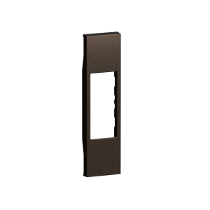 Cover bronze 1 modulo per connettori rj e a/v 1 modulo  living now - kb07