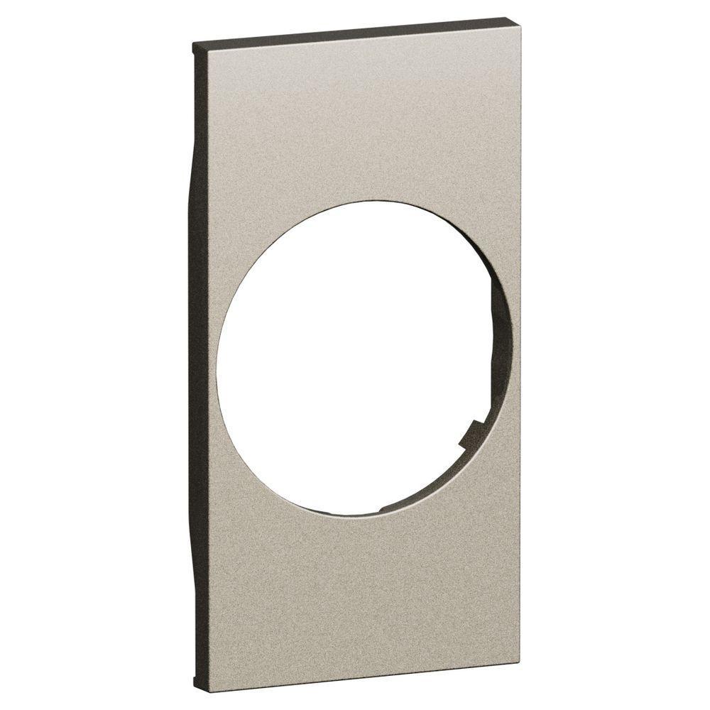 cover bticino living now 2 moduli champagne con foro per torcia estraibile