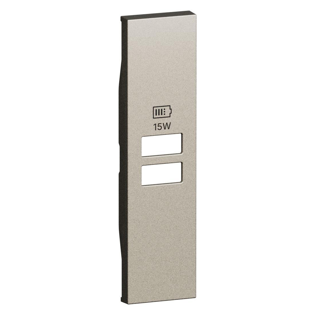Cover frontale caricatore usb doppio 15w Bticino Living Now