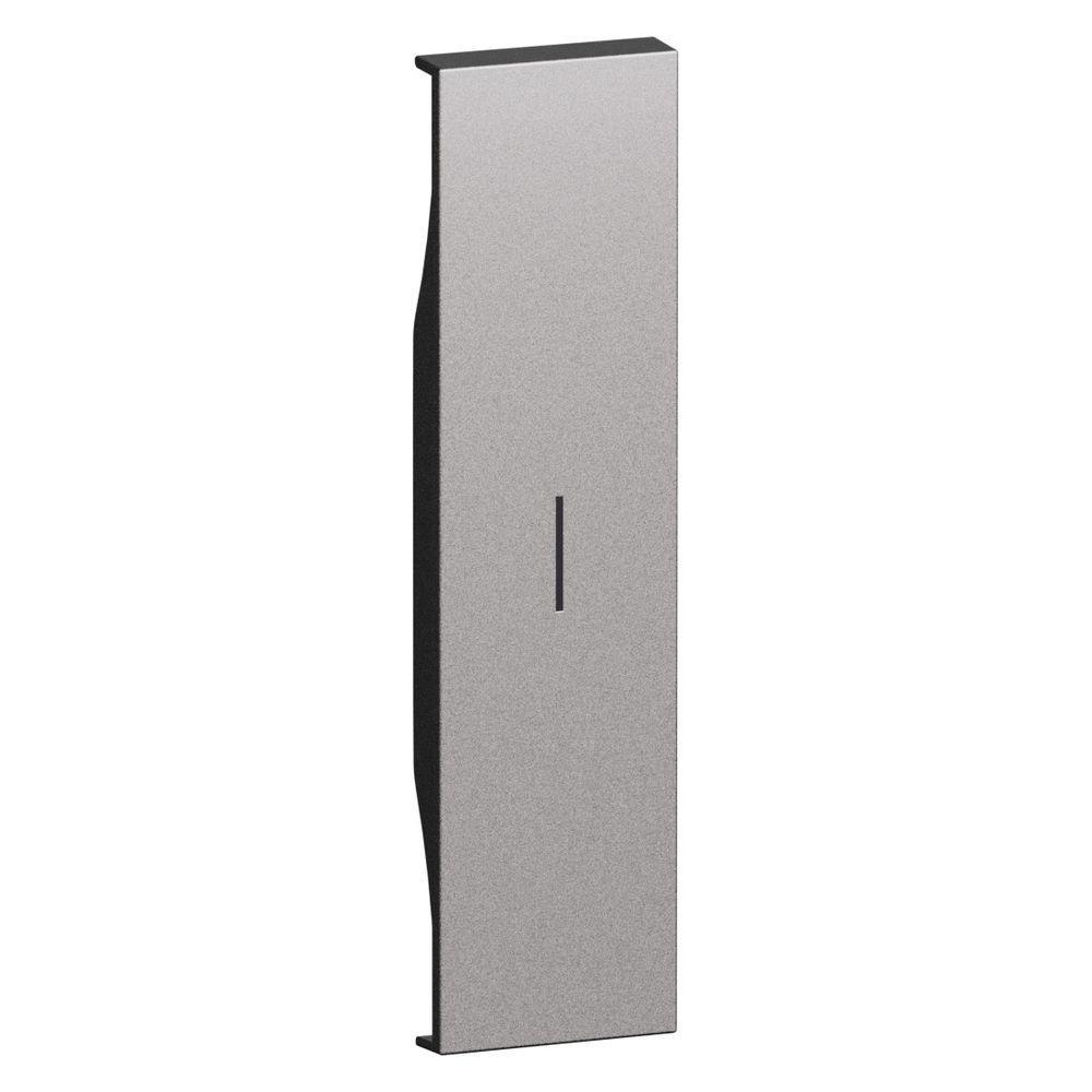 cover illuminabile 1 modulo steel bticino living now vista frontale