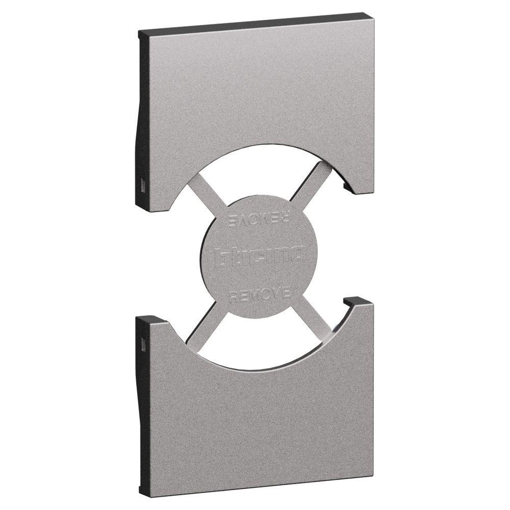 cover bticino living now steel per prese italia p40 2 moduli