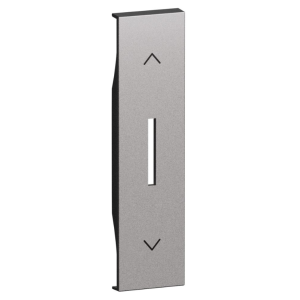 Cover comandi tapparella finitura steel 1 modulo  - ks06