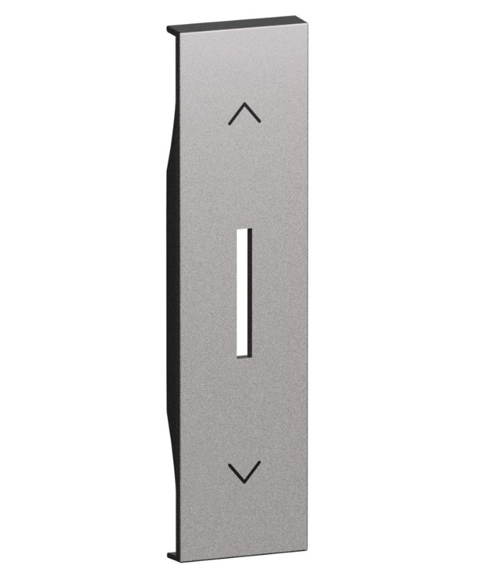 Cover comandi tapparella Living Now Steel 1 modulo Bticino cover comandi tapparella bticino living now steel 1 modulo