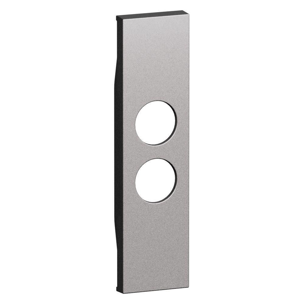 cover per presa tv sat 1 modulo finitura steel bticino living now