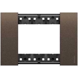 Placca 3 moduli bronze living now 125x86  ka4803kb