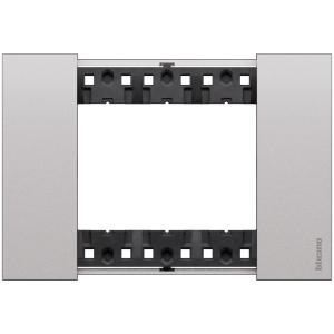 Placca 3 moduli steel 125x86  livingnow ka4803ks