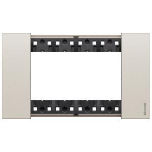 Placca 4 moduli champagne ka4804kc  living now