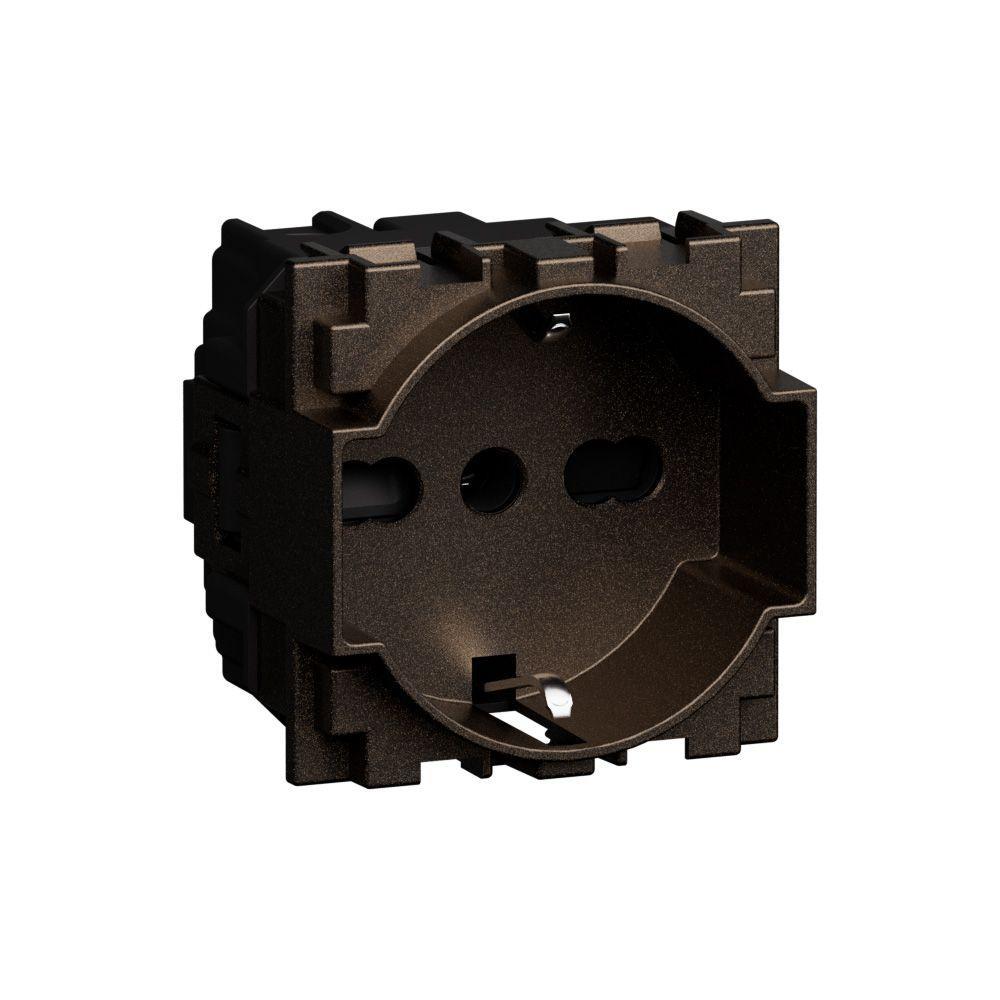 presa bipasso p40 16a 250v 2 moduli living now bronze bticino
