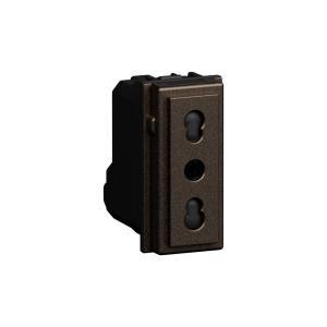 Presa bipasso 2p t 16a bronze  kb4180