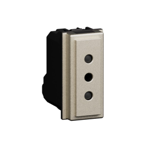Presa standard italiano p11 2 p+t 10 a, 250 va.c. 1 modulo living now  - kc4113