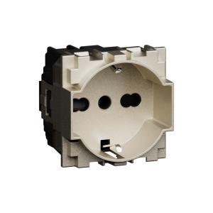 Presa bipasso schuko 16a 2 moduli  kc4140a16