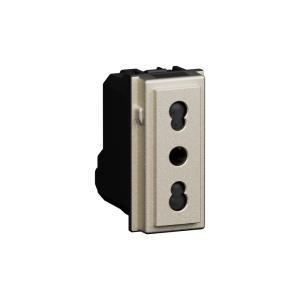 Presa bipasso 2p t 16a 250v  living now kc4180