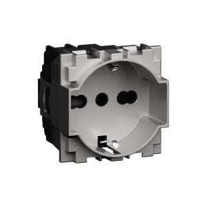 Presa bipasso p40 2p t 16a 2 moduli  living now ks4140a16