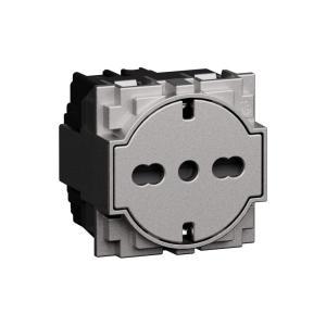 Presa flat 2p t 16a 2 moduli  living now ks4140a16f