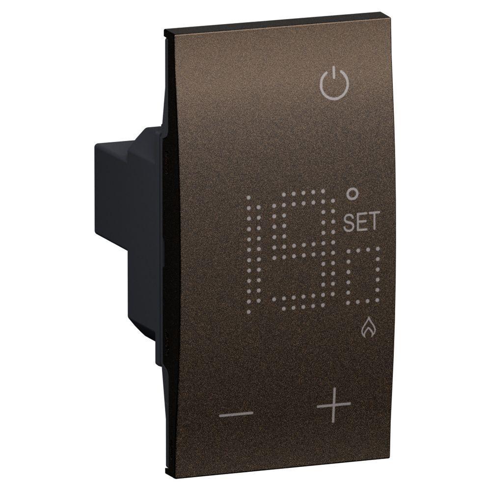 termostato ambiente elettronico da incasso bticino living now bronze 2 moduli