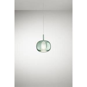 Lampada a sospensione vetro e27 28 cm  8249 ve